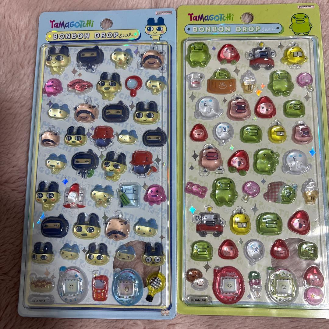 正規品　ボンボンドロップシール　たまごっち　しすぐちゃん　平成はっぴーフォン