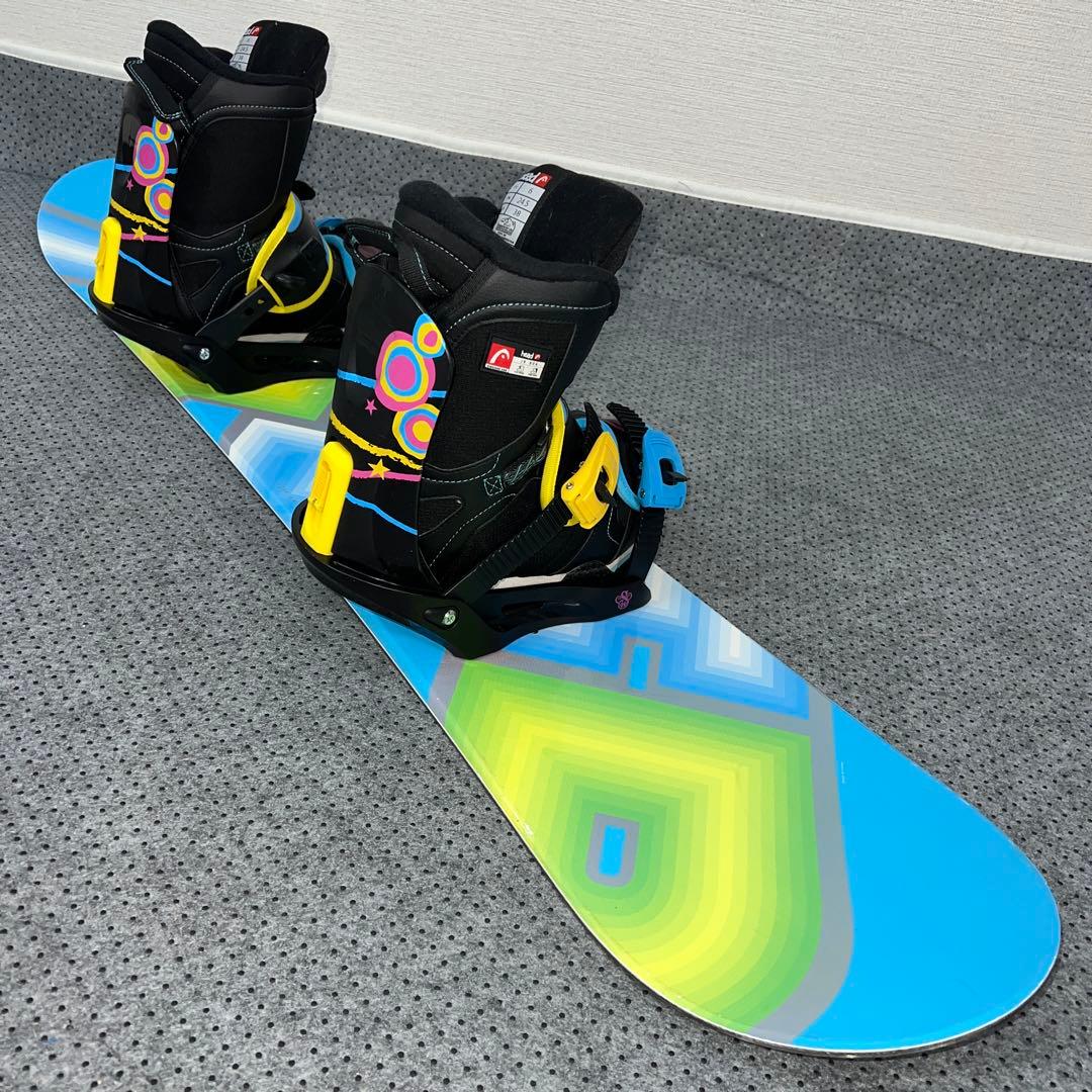 ５回使用 キッズスノーボード 128cm CSB×バイン×BOAブーツ