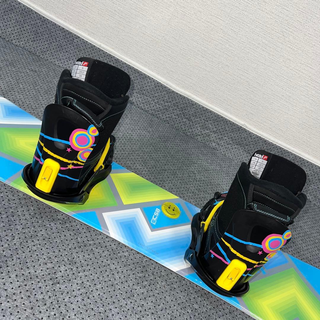 ５回使用 キッズスノーボード 128cm CSB×バイン×BOAブーツ