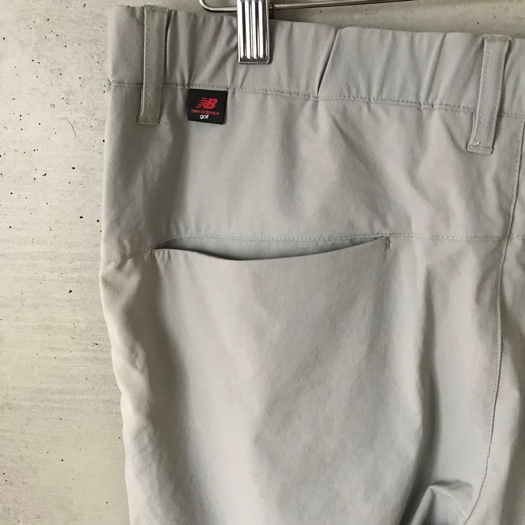 【並品】LLサイズ ニューバランスゴルフ 撥水 ストレッチジョガーパンツ 薄灰