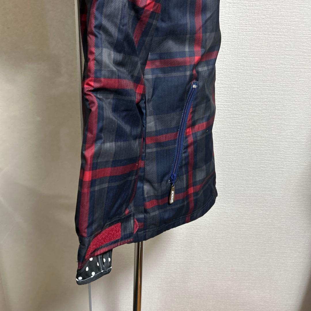 三　新品　未使用　スキーウェア　SIROP　シロップ　Sサイズ　チェックネイビー