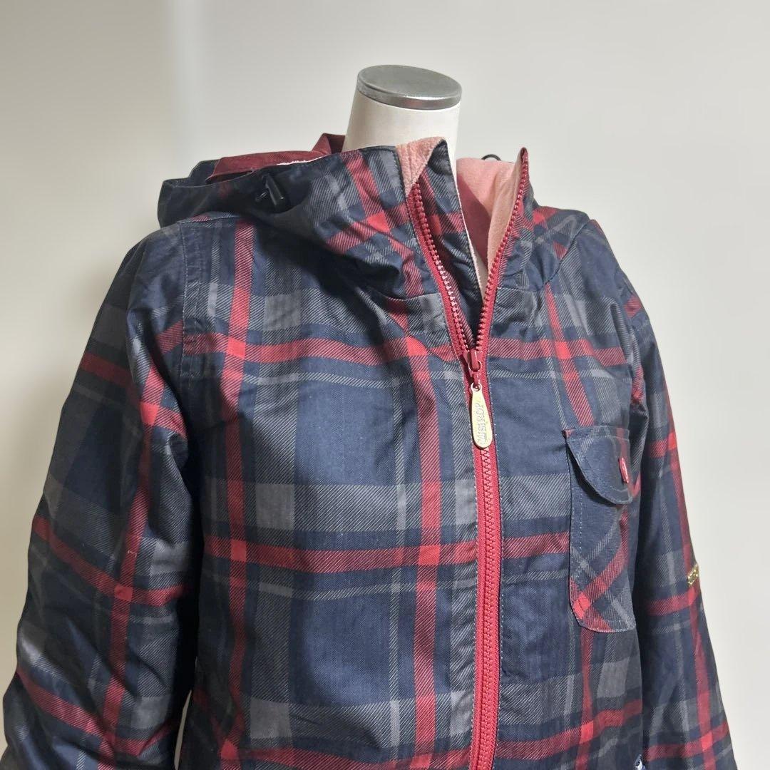 三　新品　未使用　スキーウェア　SIROP　シロップ　Sサイズ　チェックネイビー