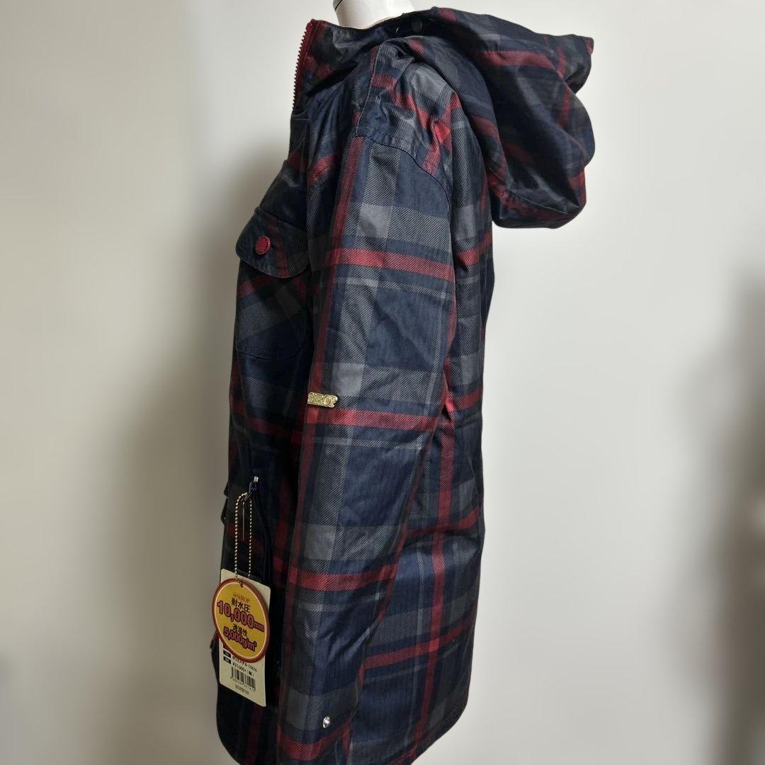 三　新品　未使用　スキーウェア　SIROP　シロップ　Sサイズ　チェックネイビー