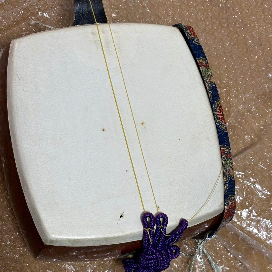 三味線本体　三味線 中棹 花梨 人工皮 和楽器 初心者向け