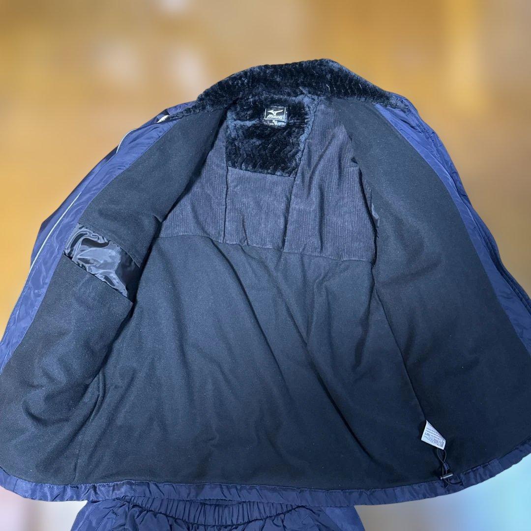 Mizuno ネイビー ウインドブレーカー ウォーマー 上下セット XL