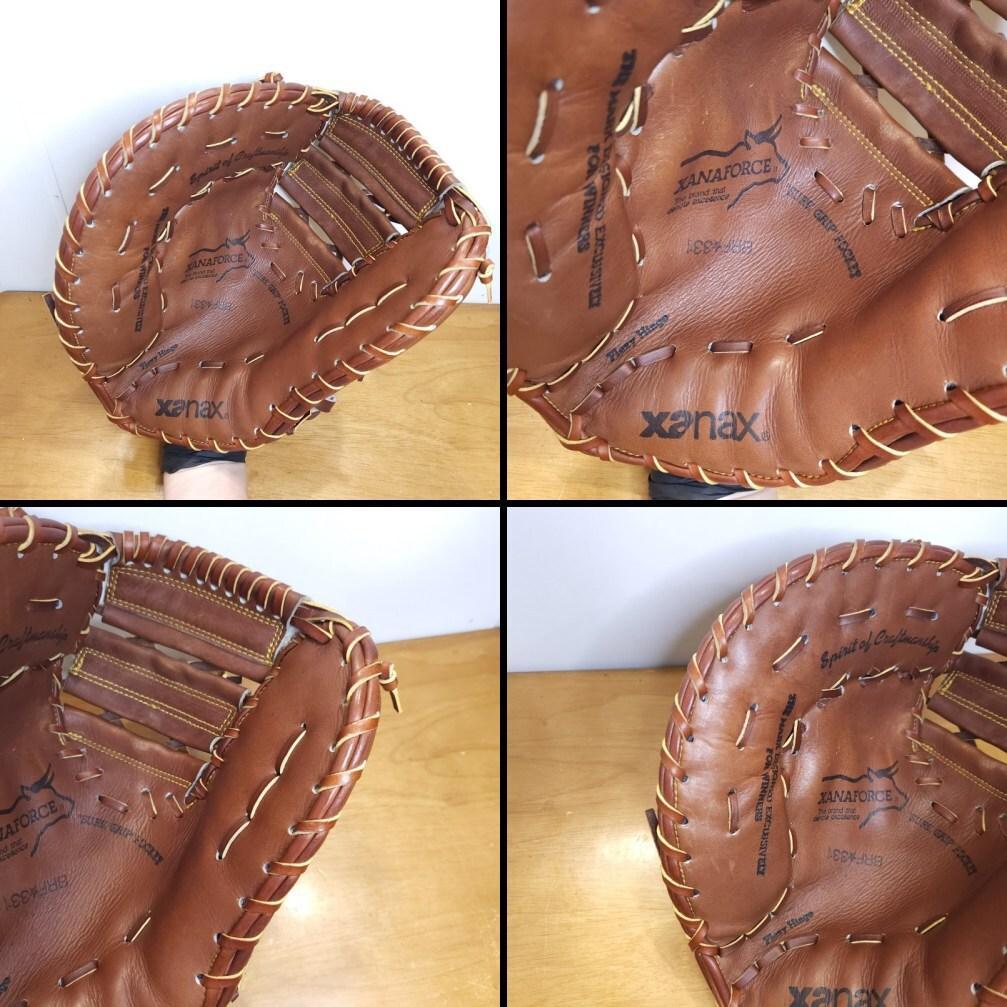 ザナックス ビンテージミット 良品 左投げ用 ファーストミット 軟式グローブ