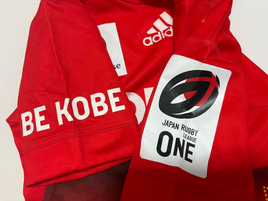 【コベルコ神戸スティーラーズ／adidas】ユニフォーム ラガーシャツ (XO)