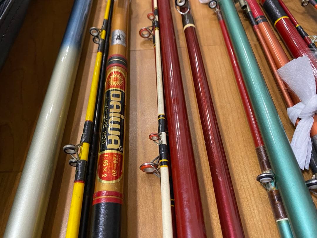 海釣り　船竿　船釣り　Daiwa ダイワ　磯竿　８本セット　シマノ　ロッドケース