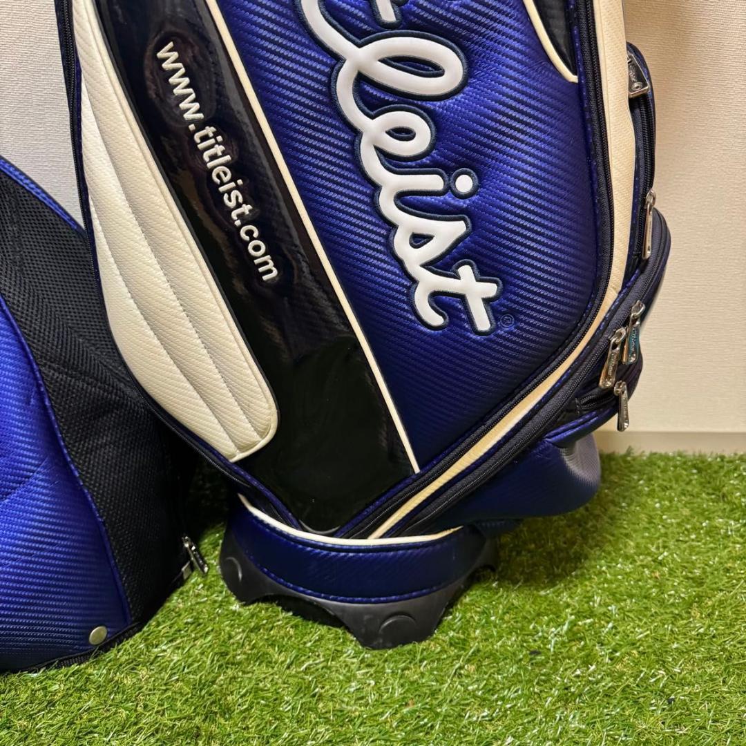 Titleist タイトリスト キャディバッグ ゴルフバッグ ブルー ホワイト