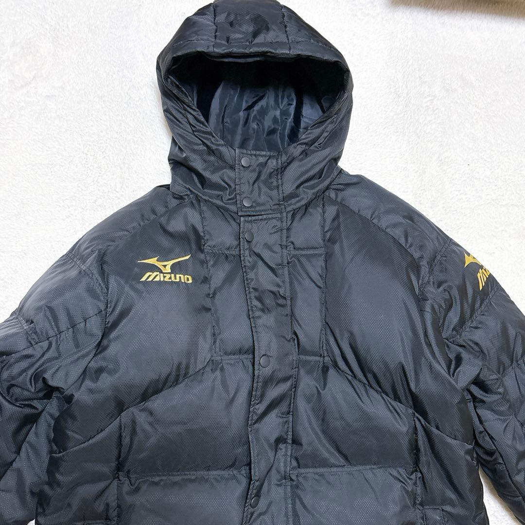 Mizuno ダウンベンチコート Lサイズ　ブラック　ダウン70%
