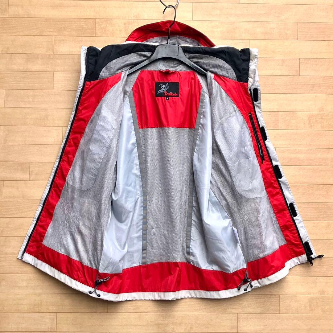 L ダイコー フィッシングスーツ Daikoh サロペットパンツ レインスーツ