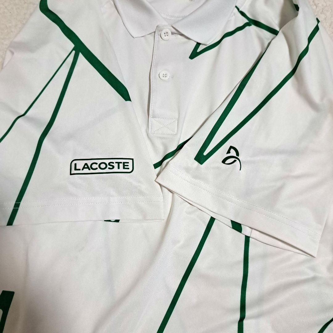 【美品】LACOSTE ジョコビッチモデル ポロシャツ US/Lサイズ ホワイト