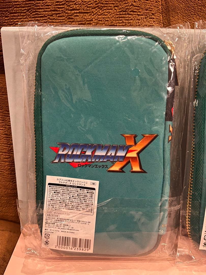 ロックマンX マルチポーチ 新品 カプコン40周年オンラインくじ ２個
