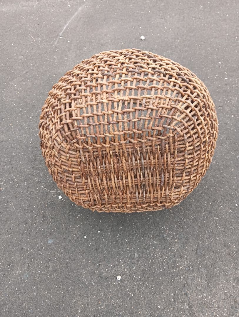 あけび　持ち手つきかご　あけびかご　古道具