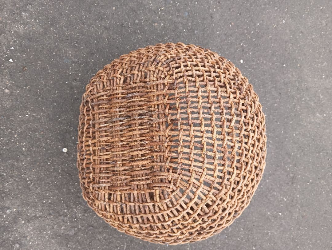 あけび　持ち手つきかご　あけびかご　古道具