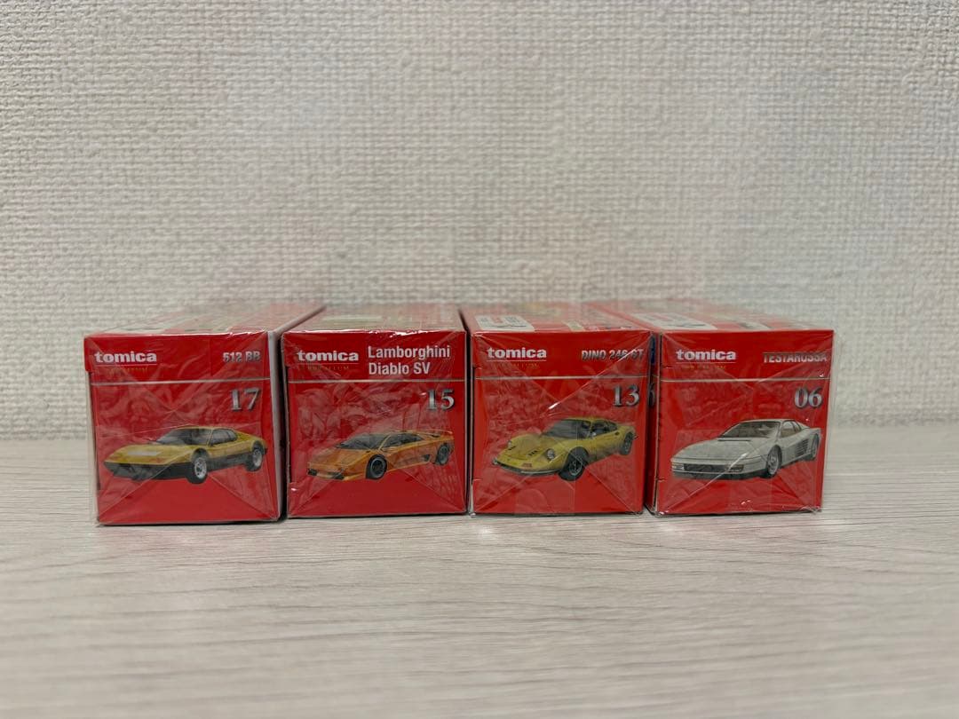 トミカ プレミアム フェラーリ・ランボルギーニ 発売記念仕様 4台セット