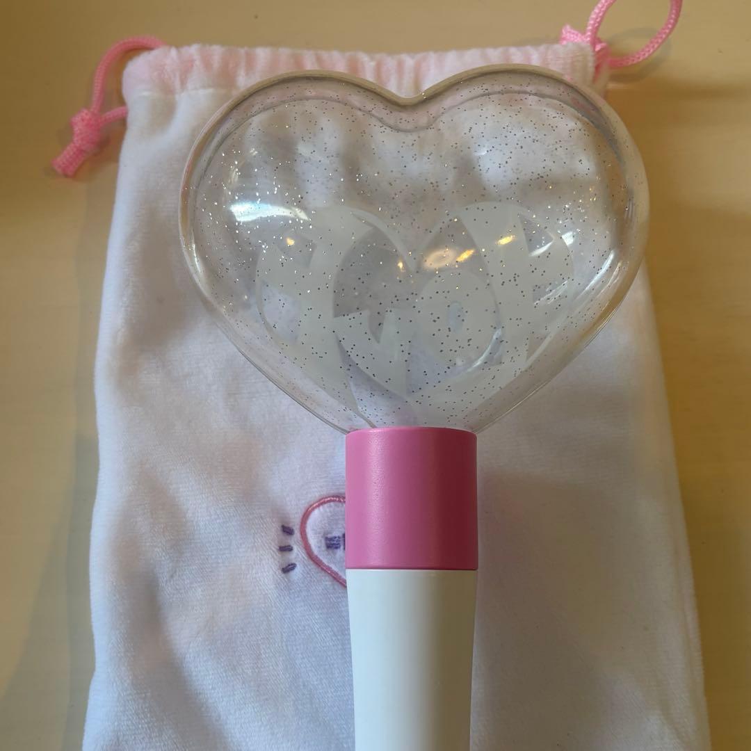 =LOVE ハート型ペンライト 巾着付き