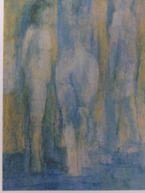 五百住乙人、【かたちびと】、希少な大判額装用画集より、美品、日本人画家