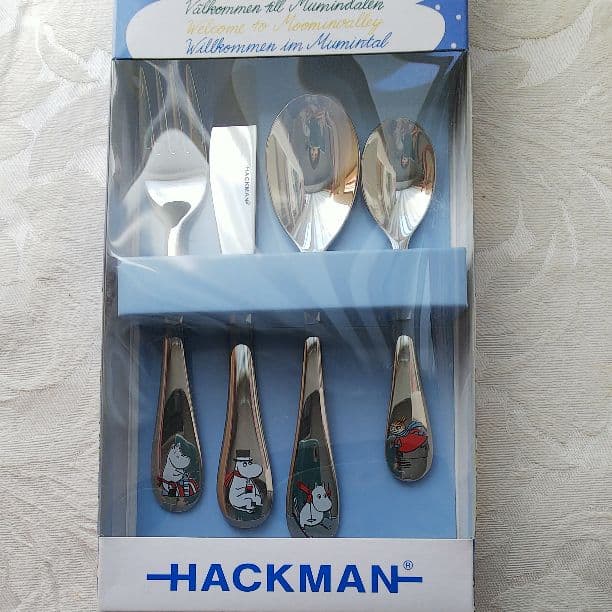 値下げ！HACKMAN ムーミンのカトラリーセット winter