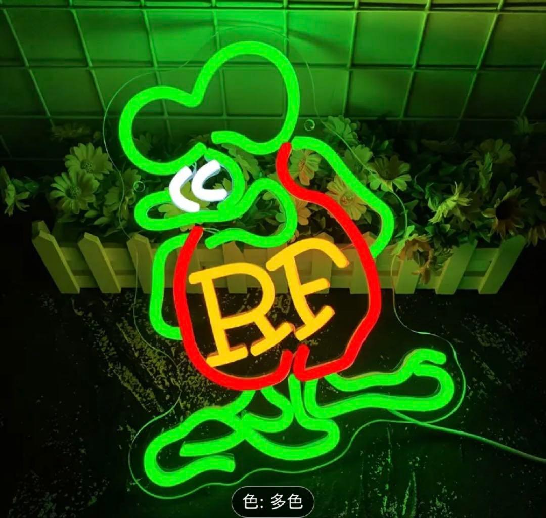 ネオンサイン　ラットフィンク　RATFINK エドロス　ホットロッドUSB 調光