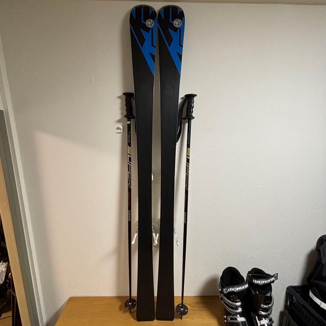メンズスキーセットストック付　K2 165cm SINANO 27-27.5cm