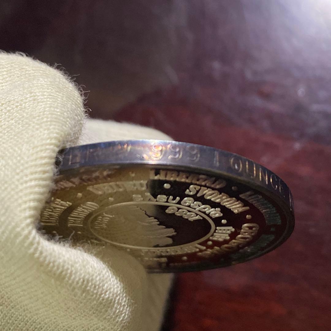 Liberty Trade Silver 自由の女神メダル 999