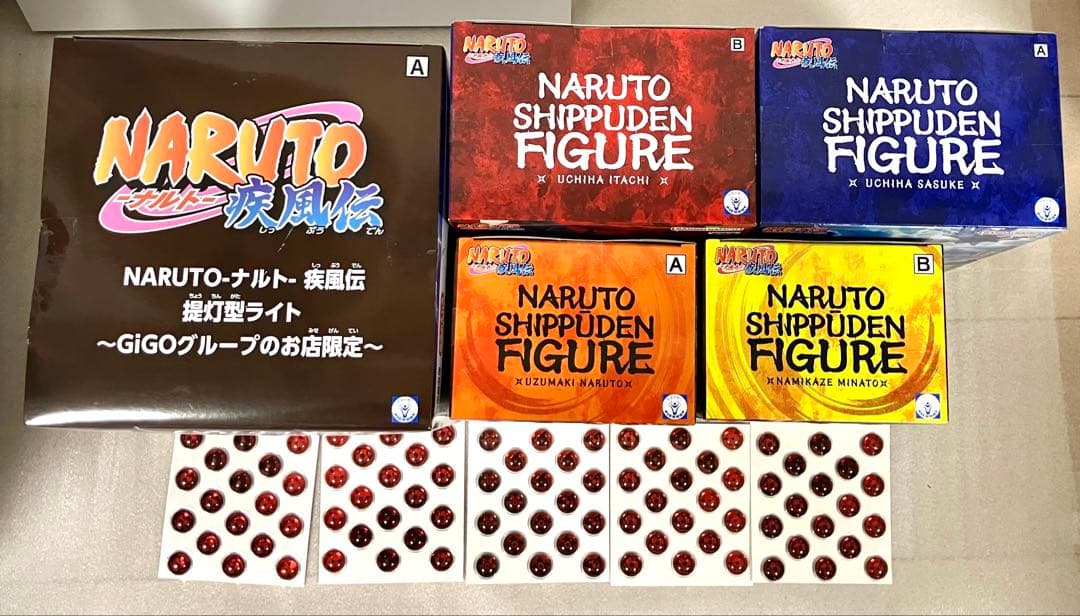 NARUTO ナルトフィギュア GIGO サスケ　イタチ　ナルト　ミナト　ライト
