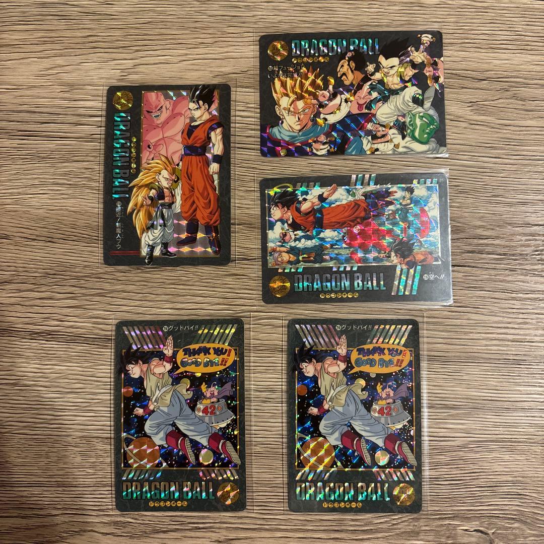 カードダス　ドラゴンボール5枚セット　ビジュアルアドベンチャー