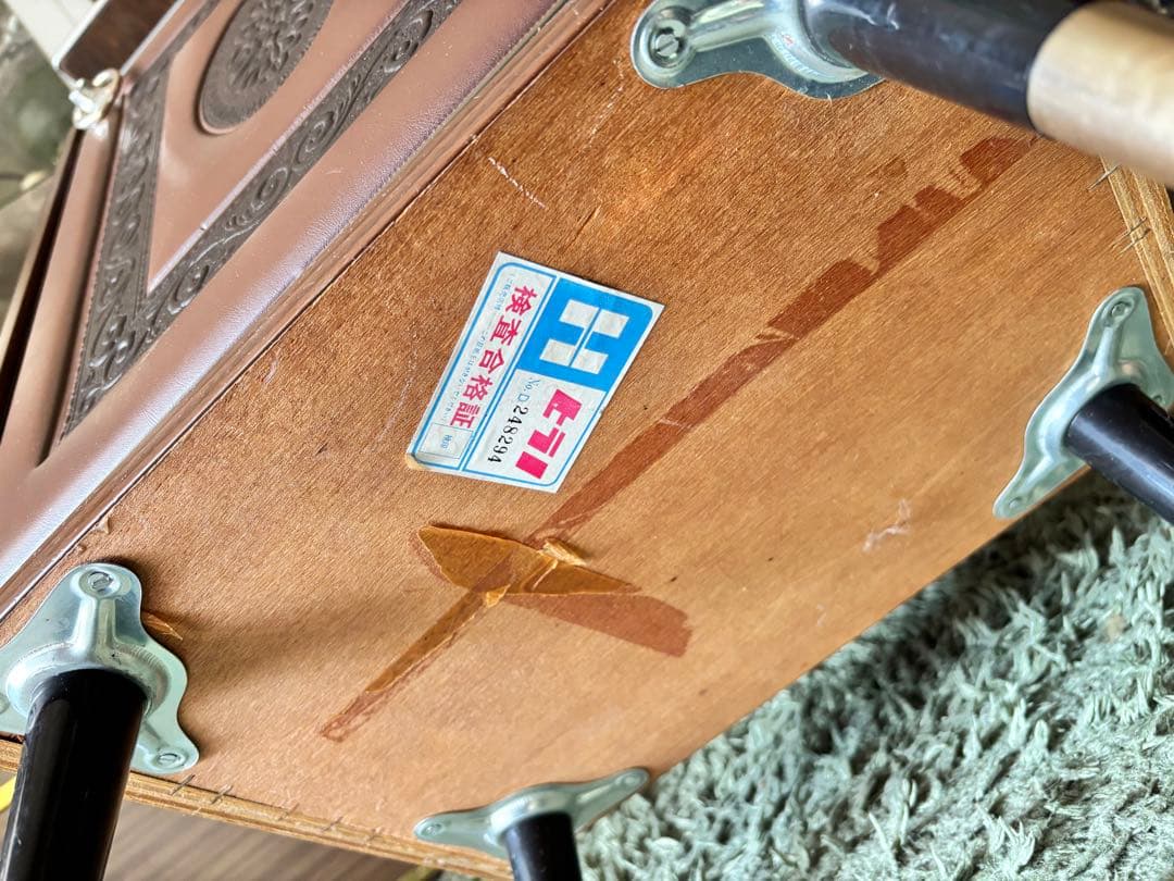 専用　ヒラノ製　木製キャビネット　昭和レトロ　電話台　当時物
