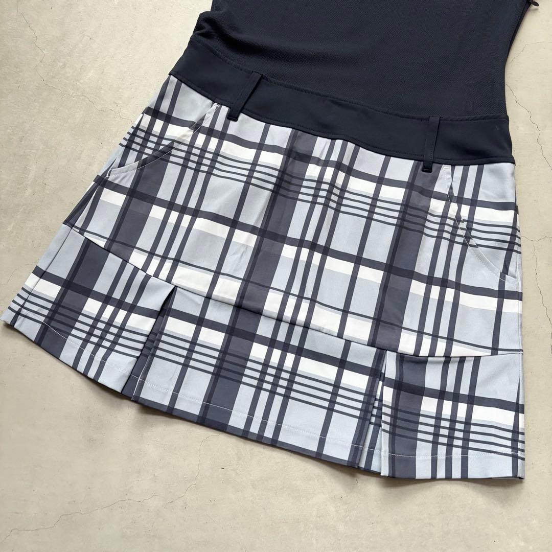   GOLF ポロワンピース チェックプリーツスカート