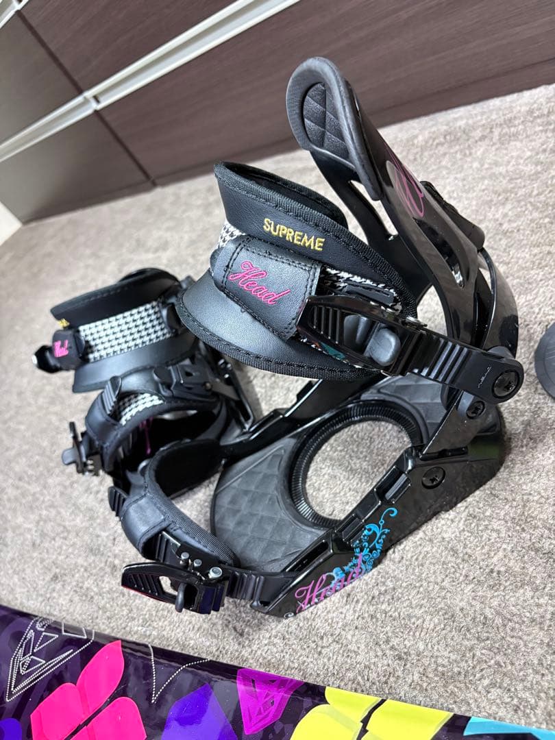 IGNIO カラフルスノーボードとビンディングの2点セット