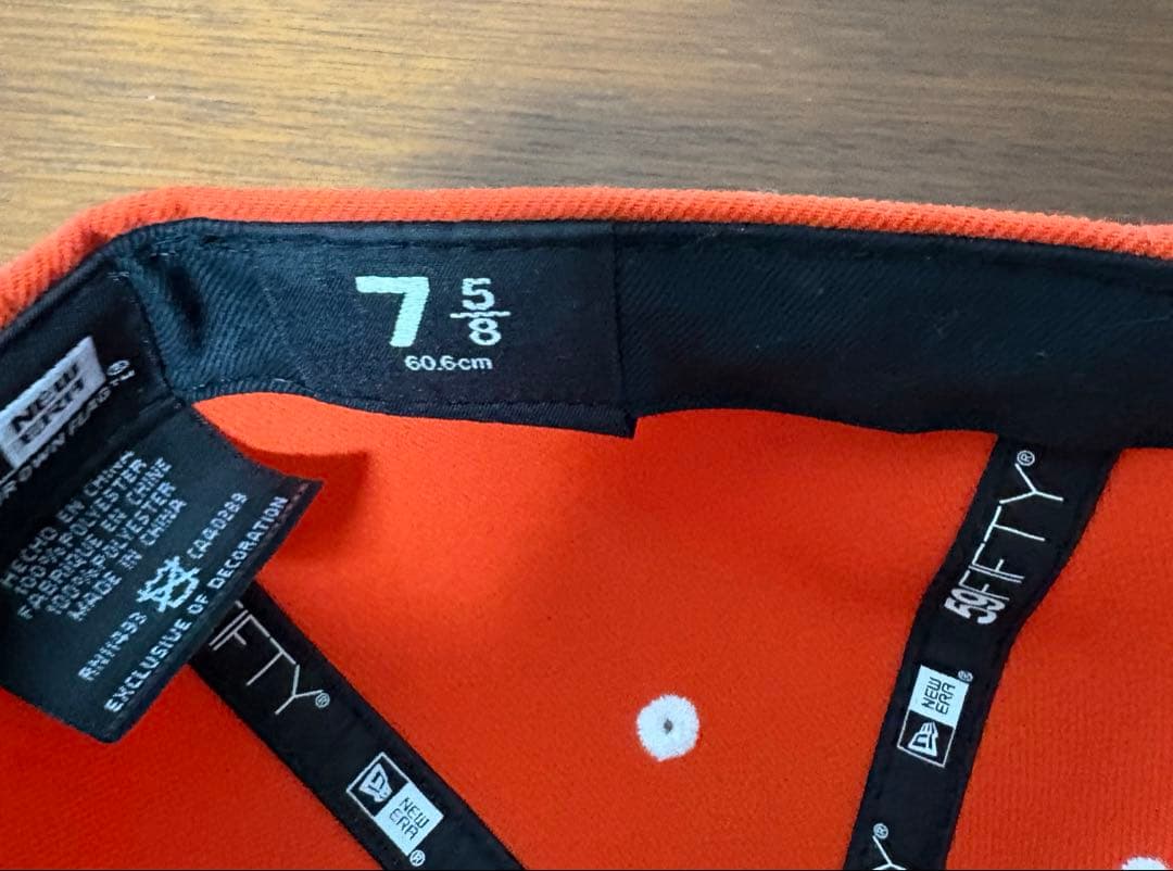 マ*サ様 日本ハムファイターズ 59FIFTY キャップ7 5/8オレンジ）