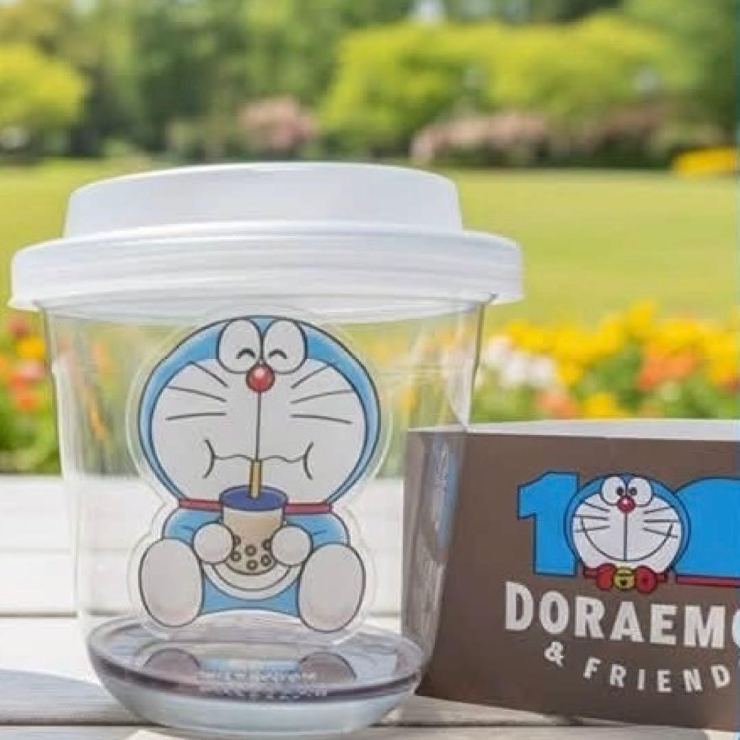 100% ドラえもん & フレンズ アクリルスタンド タピオカ 黒 台湾限定