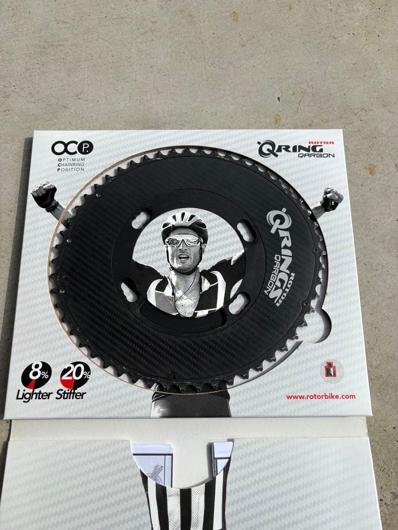 ROTOR Q-Ring Carbon 53T チェーンリング BCD110
