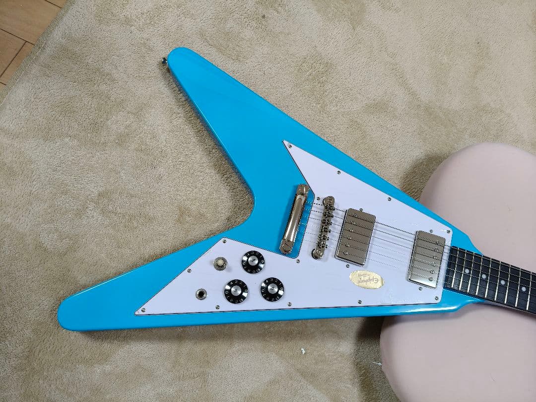新品　Epiphone Flying V 70S Mauiblue