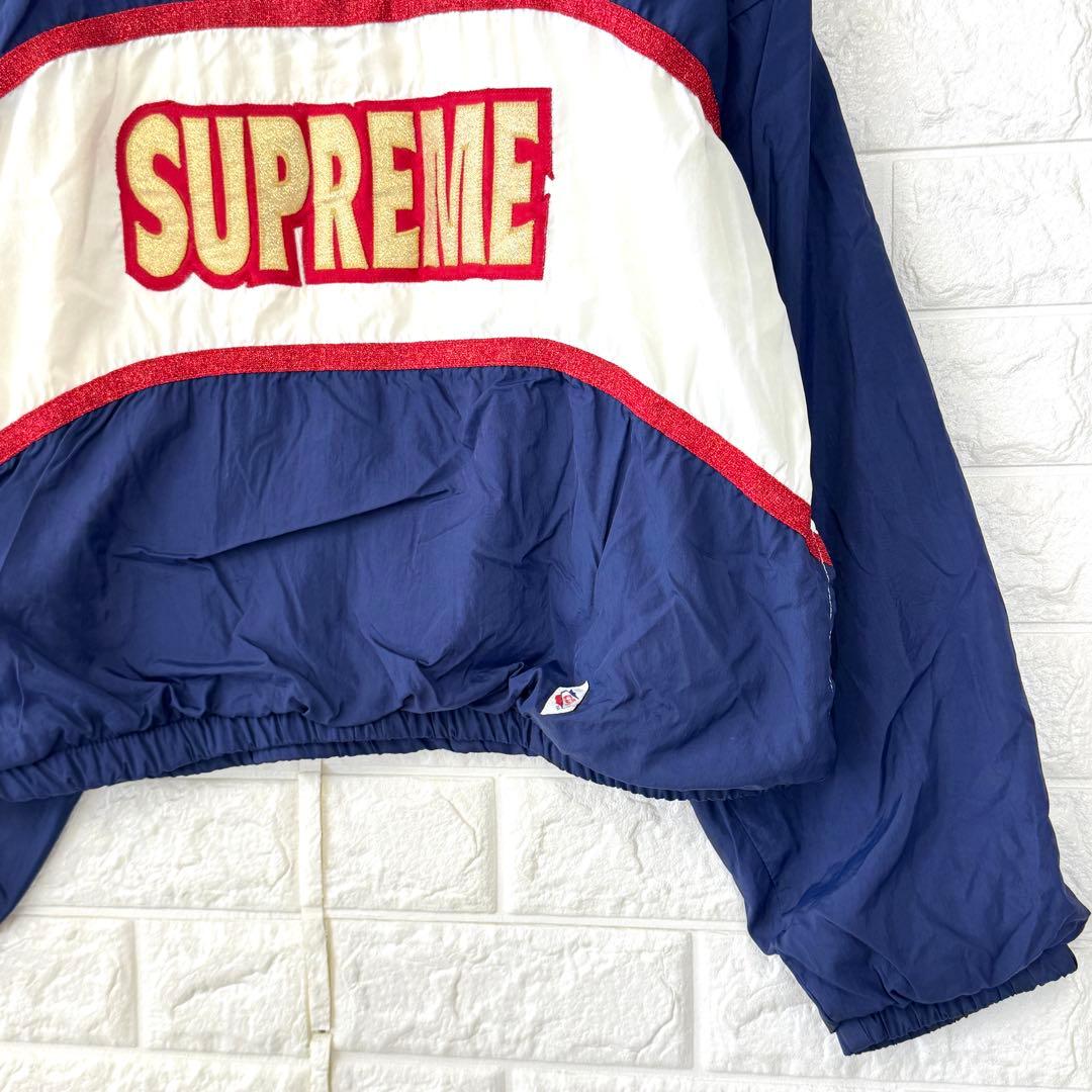 チアリーダー&ダンスチーム【L】紺×白×赤 90s USA製 ナイロンジャケット