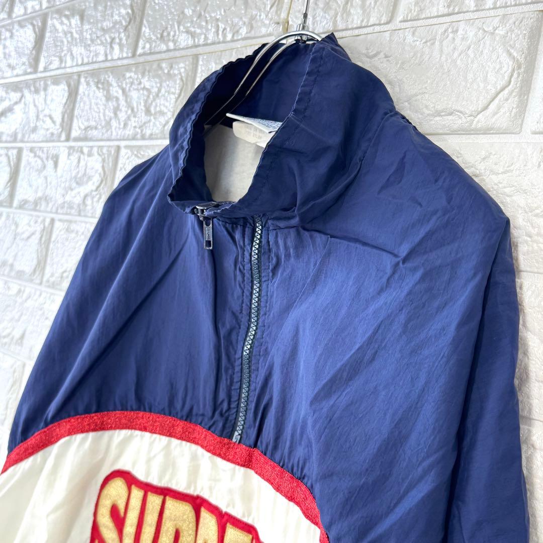 チアリーダー&ダンスチーム【L】紺×白×赤 90s USA製 ナイロンジャケット