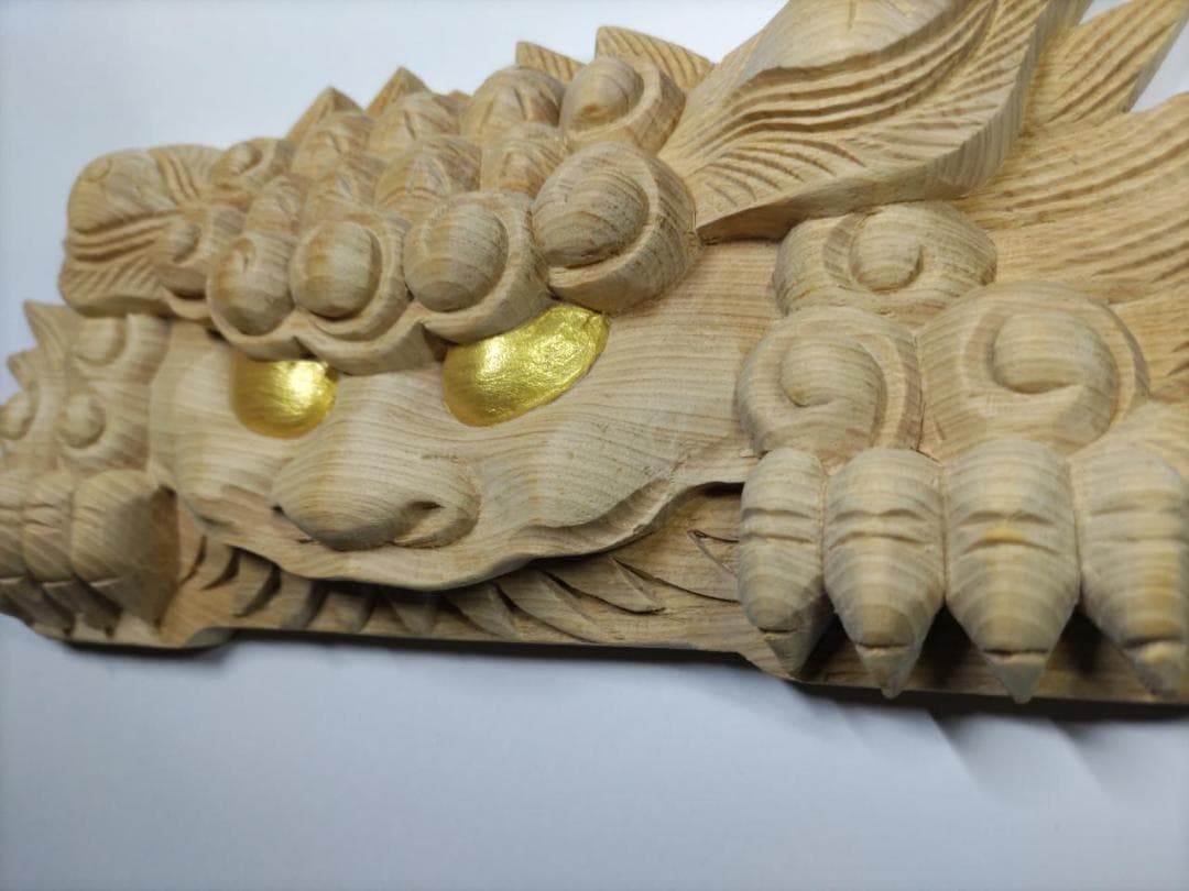 ◆◆【獅子噛み】社寺仏閣、山車、神輿　だんぢり彫刻部材　幅30ｃｍ
