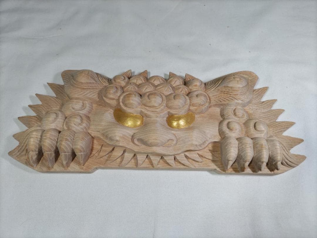 ◆◆【獅子噛み】社寺仏閣、山車、神輿　だんぢり彫刻部材　幅30ｃｍ