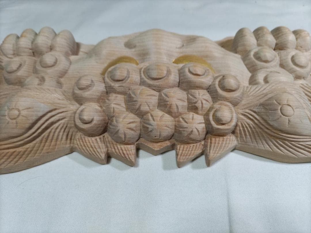 ◆◆【獅子噛み】社寺仏閣、山車、神輿　だんぢり彫刻部材　幅30ｃｍ