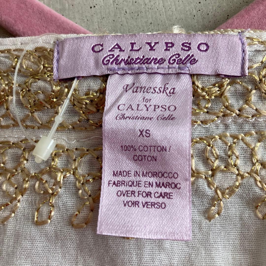 ★CALYPSO★カリプソ リゾート ボヘミアン 刺繍 トップス セレブ ヨガ