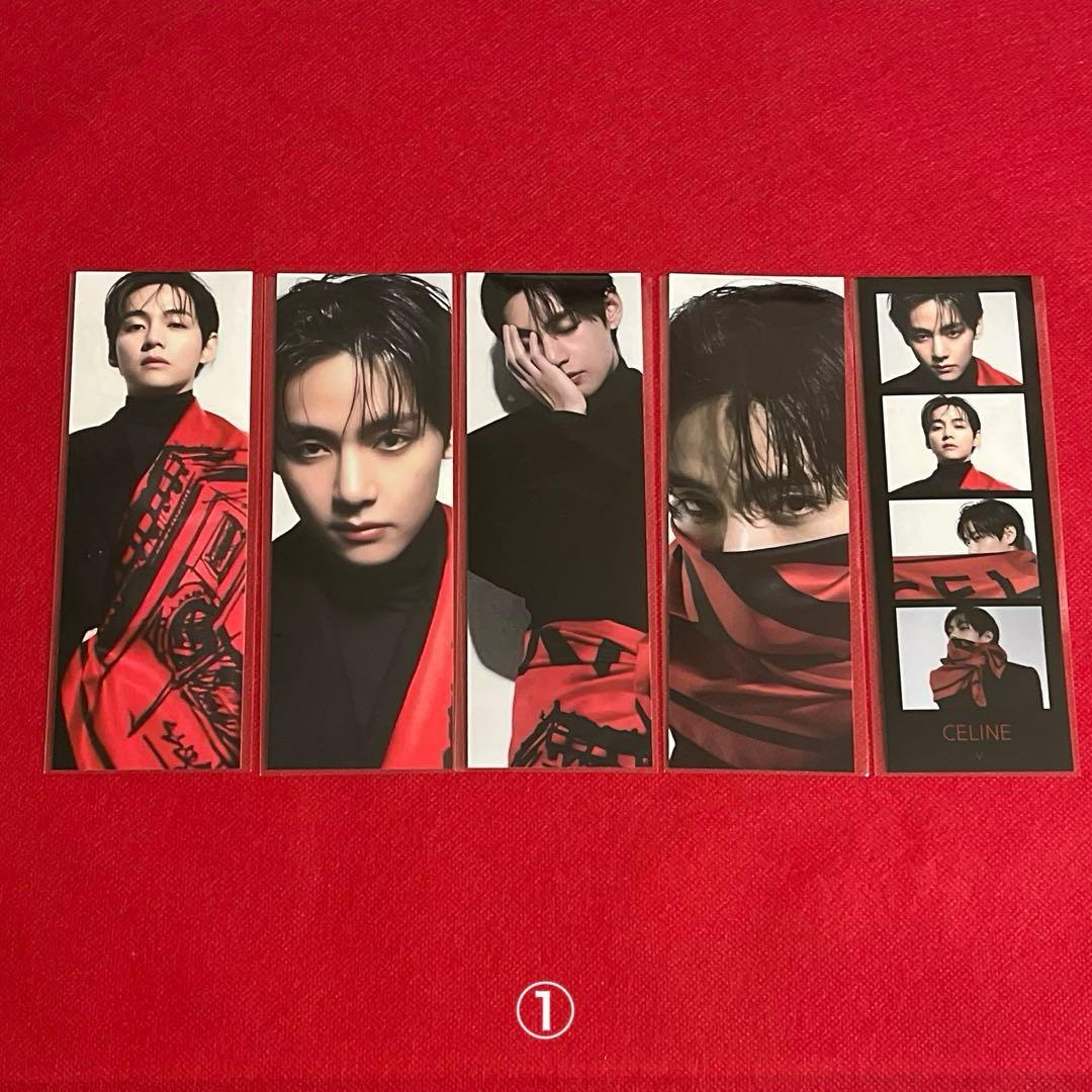 BTS ロングステッカー・ブックマーク・ホログラム両面フォトカード♡Ｖ