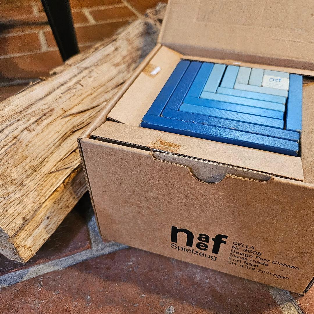 【再値下げ】ネフ社セラ[青] naef Cella 知育 積み木 スイス製