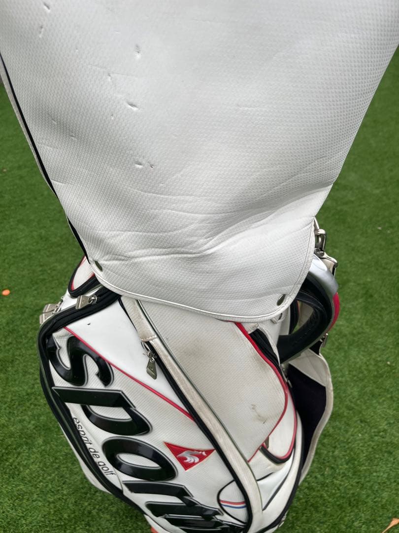 ルコック　スポーティ ゴルフバッグ 白