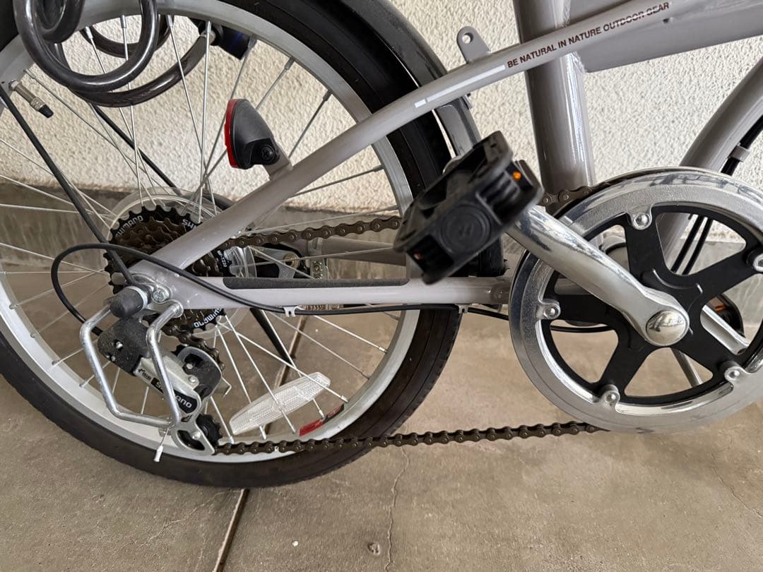 【都内引渡】CAPTAIN STAG 折りたたみ自転車 シルバー 20インチ