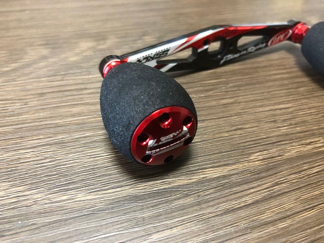 ZPI 92mm レーシングレッド➕イナーシャノブ　レッド ダイワ・アブ用