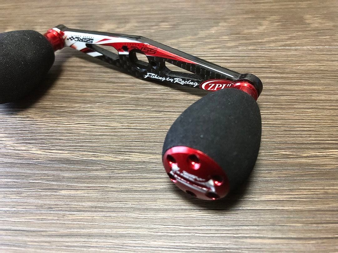 ZPI 92mm レーシングレッド➕イナーシャノブ　レッド ダイワ・アブ用