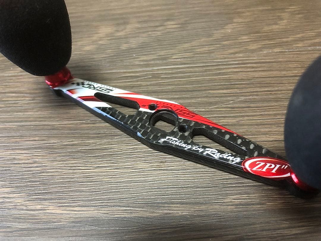 ZPI 92mm レーシングレッド➕イナーシャノブ　レッド ダイワ・アブ用