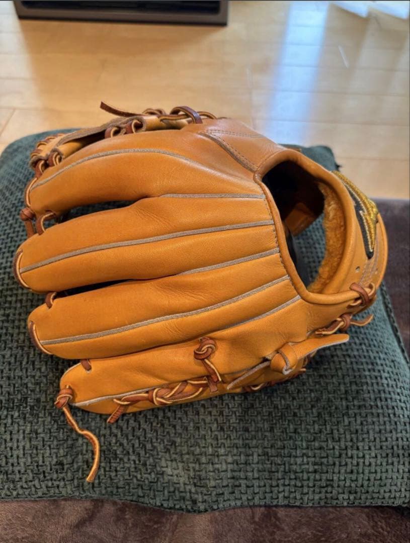 MizunoPro 硬式グローブ オレンジ色 専用袋付き