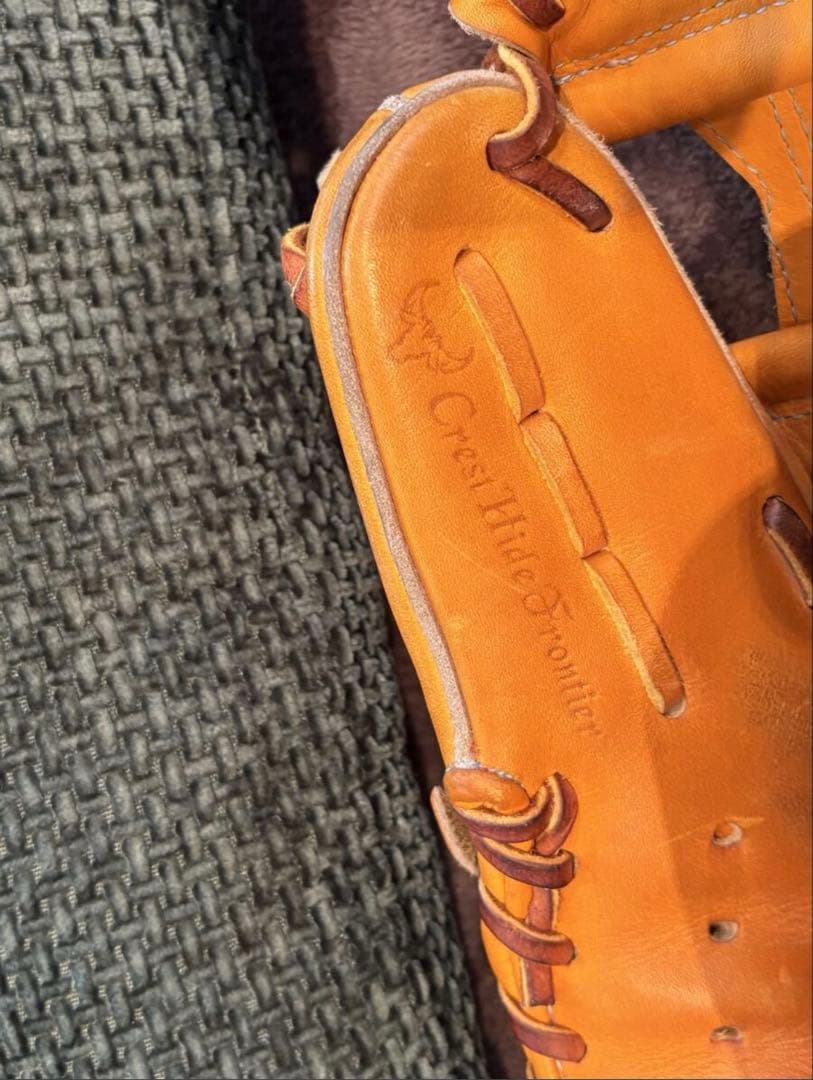 MizunoPro 硬式グローブ オレンジ色 専用袋付き